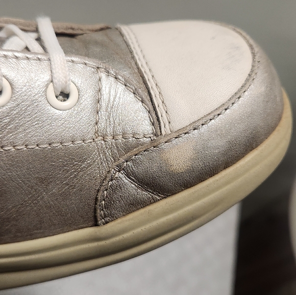 Finn Comfort Ikebukuro Silver Sneakers Lace Up Oxfords Shoes 4.5UK/ 7US - Picture 9 of 14